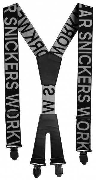 Snickers SWW Logo Hosenträger Schwarz-Stahlgrau
