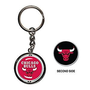 Chicago Bulls Schlüsselanhänger Spinner Basketball Rot/Schwarz