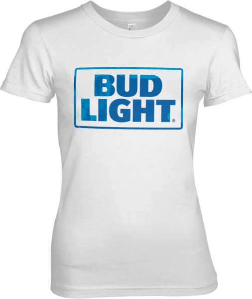Budweiser Bud Light Swatches Girly Tee Damen T-Shirt White