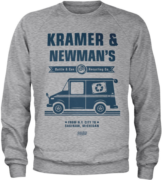 Seinfeld Kramer & Newman's Recycling Co Sweatshirt Heather-Grey