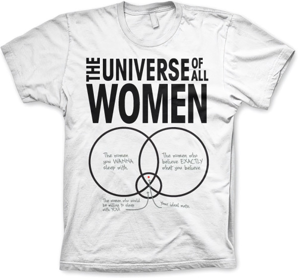 The Big Bang Theory The Universe Of All Women T-Shirt White
