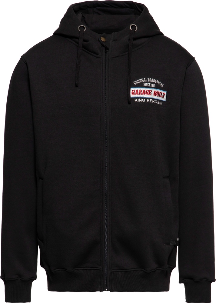 King Kerosin Hoodie With Zip "Garage Built" KKI34006 - Herren / Unisex