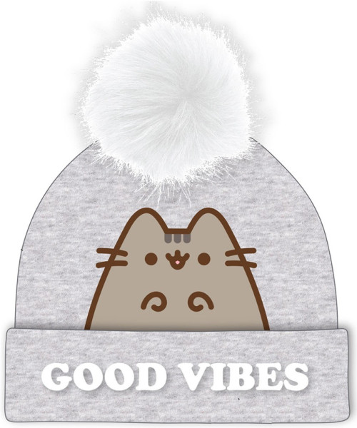 Pusheen - Good Vibes (Beanie Pom) Mütze Grey