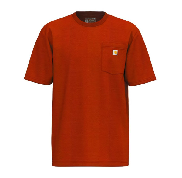 Carhartt T-Shirt K87 Pocket Currant Heather