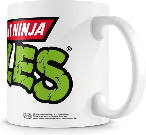 Teenage Mutant Ninja Turtles TMNT Logo Coffee Mug Kaffeebecher White