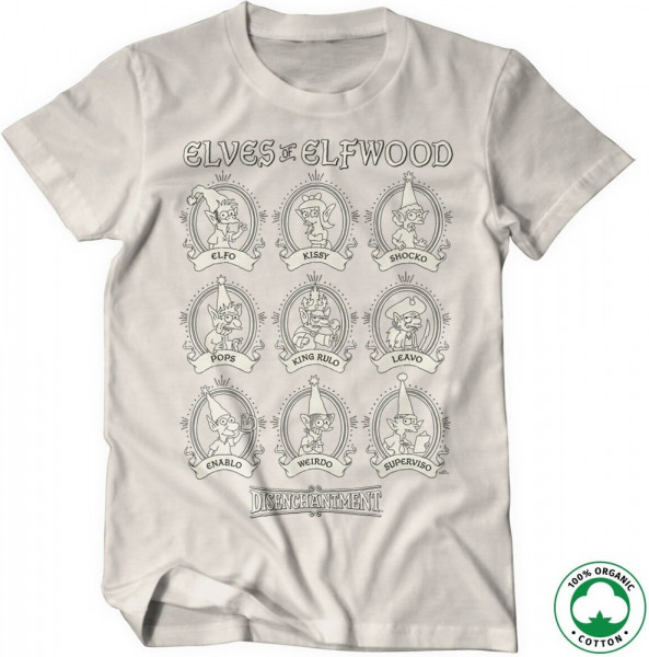 Disenchantment Elves Of Elfwood Organic Tee T-Shirt Off-White