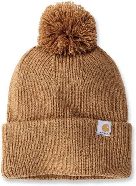 Carhartt Damen Mütze Knit Pom-Pom Cuffed Beanie Carhartt® Brown