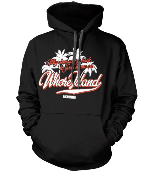 Anchorman Whore Island Hoodie Black