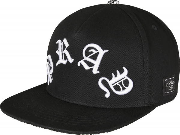 Cayler & Sons Cap PRAY ARC Snapback Cap Black/White