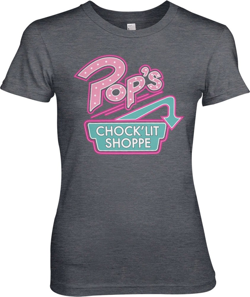 Riverdale Pop's Chock'Lit Shoppe Girly Tee Damen T-Shirt Dark-Heather - Damen