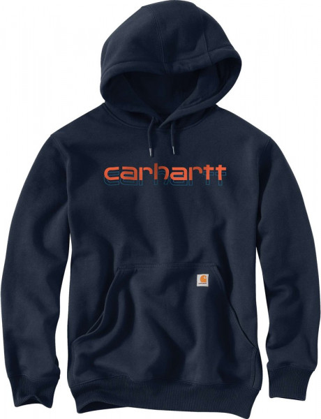 Carhartt Hoodie Rain Defender Graphic Sweat New Navy