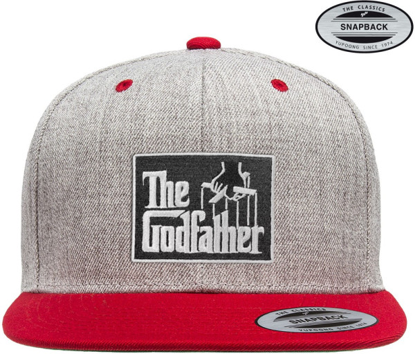 The Godfather Premium Snapback Cap Heather-Grey-Red