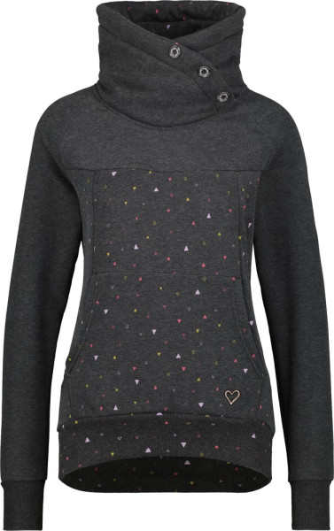 Alife & Kickin Damen VioletAK B Sweat Moonless Melange
