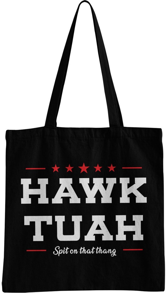 Hybris Tote Bag Hawk TuahSpit On That Thang Tote Bag SH-4-16081-H97-10 - Herren / Unisex