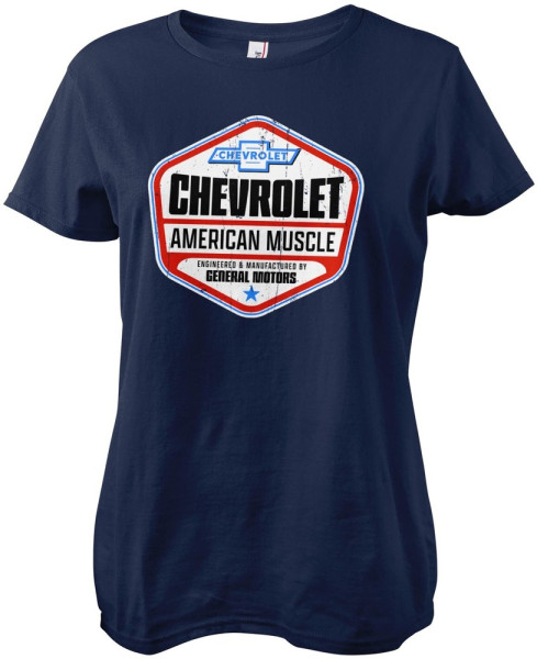 Chevrolet Damen T-Shirt American Muscle Girly Tee GM-5-CHEV003-H58-2