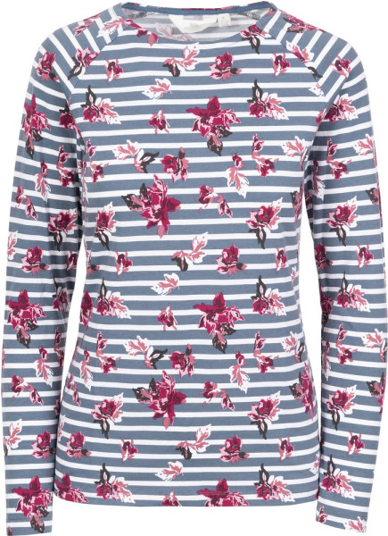 Trespass Damen Longsleeve Dellini - Female Casual Top Pewter Floral Stripe