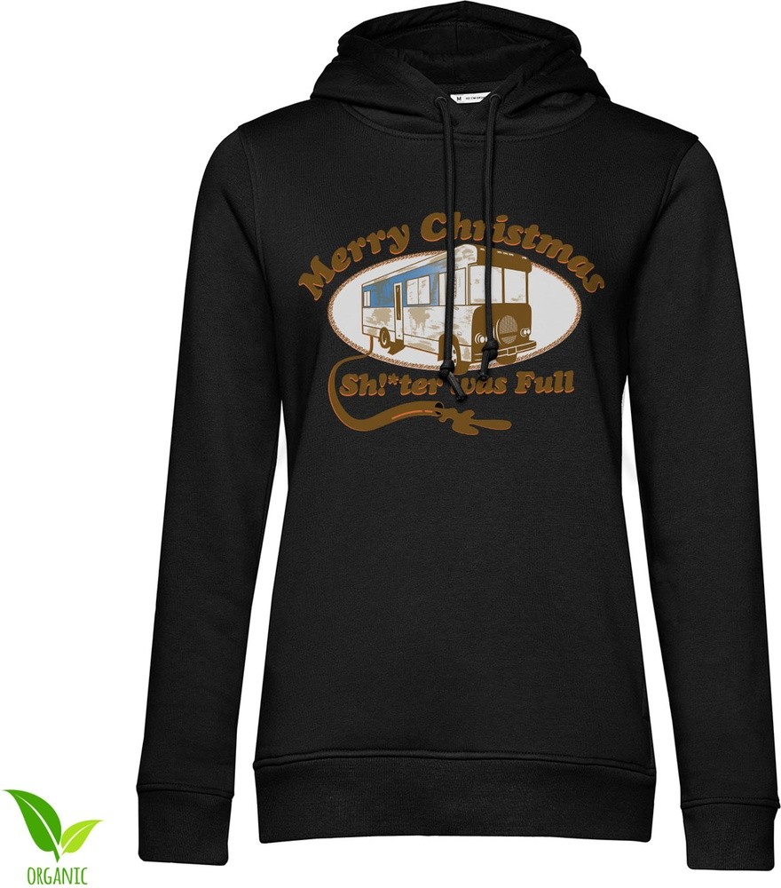 National Lampoon's Christmas Vacation Shitter Was Full Girls Hoodie Damen Schwarz - Damen