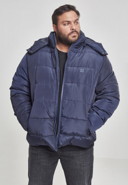 Urban Classics Jacket Hooded Puffer Jacket Navy