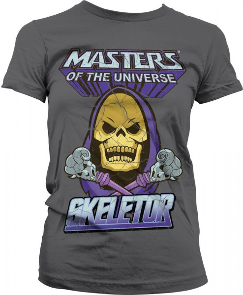 Masters Of The Universe Skeletor Girly Tee Damen T-Shirt Dark-Grey