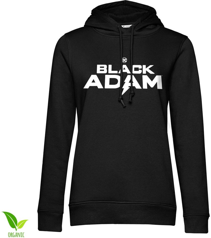 Black Adam Logo Girls Hoodie Damen Black