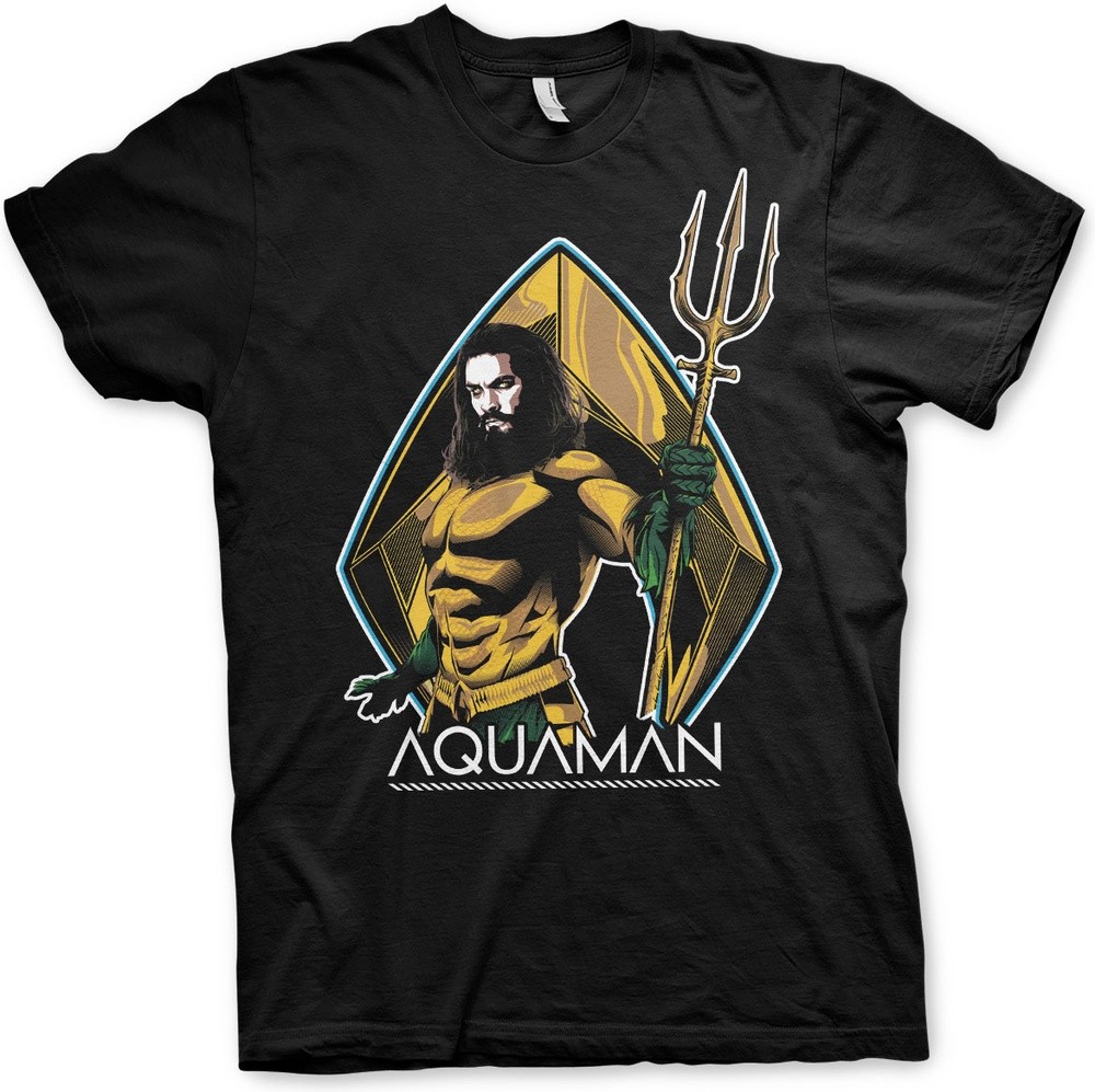 Aquaman T-Shirt Schwarz - Herren / Unisex