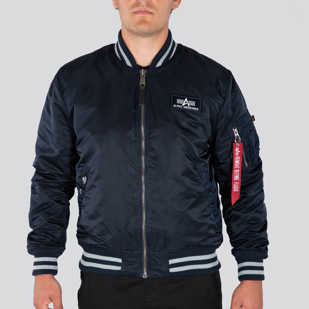 alpha industries college jacket
