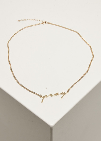Mister Tee Kette Pray Necklace Gold
