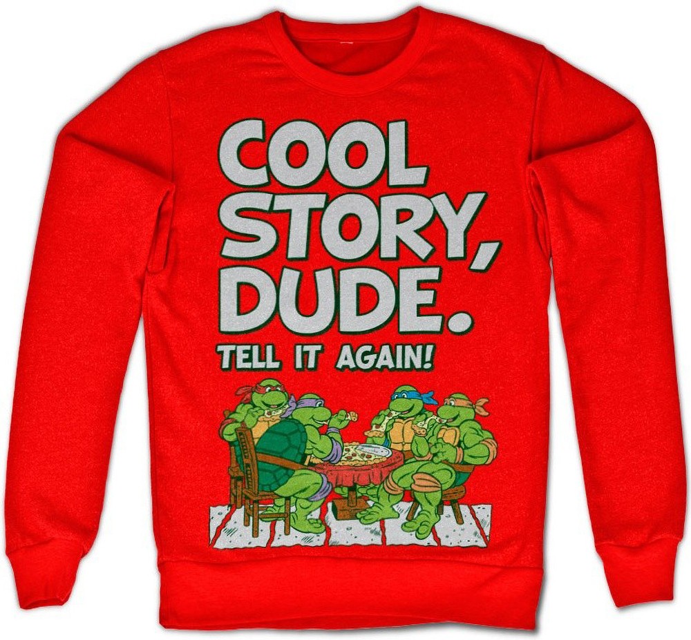 Teenage Mutant Ninja Turtles TMNT Cool Story Dude Sweatshirt Rot - Herren / Unisex