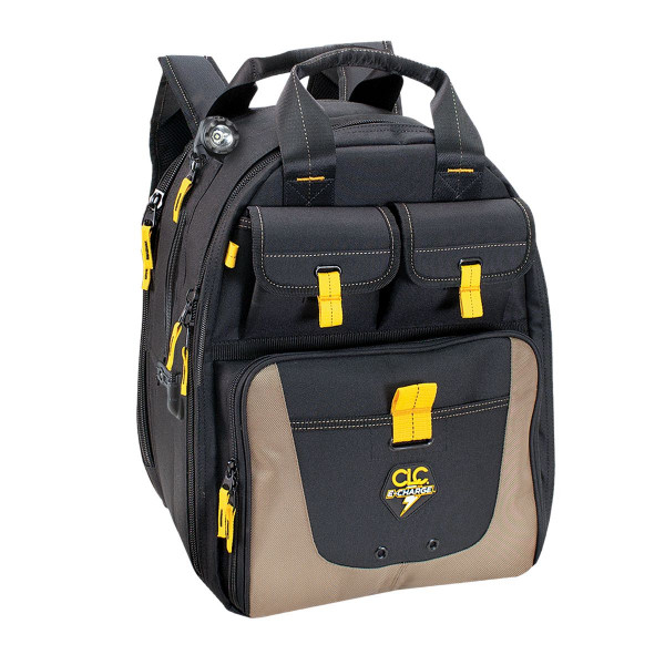 CLC Werkzeug Rucksack mit LED Schwarz-Groß