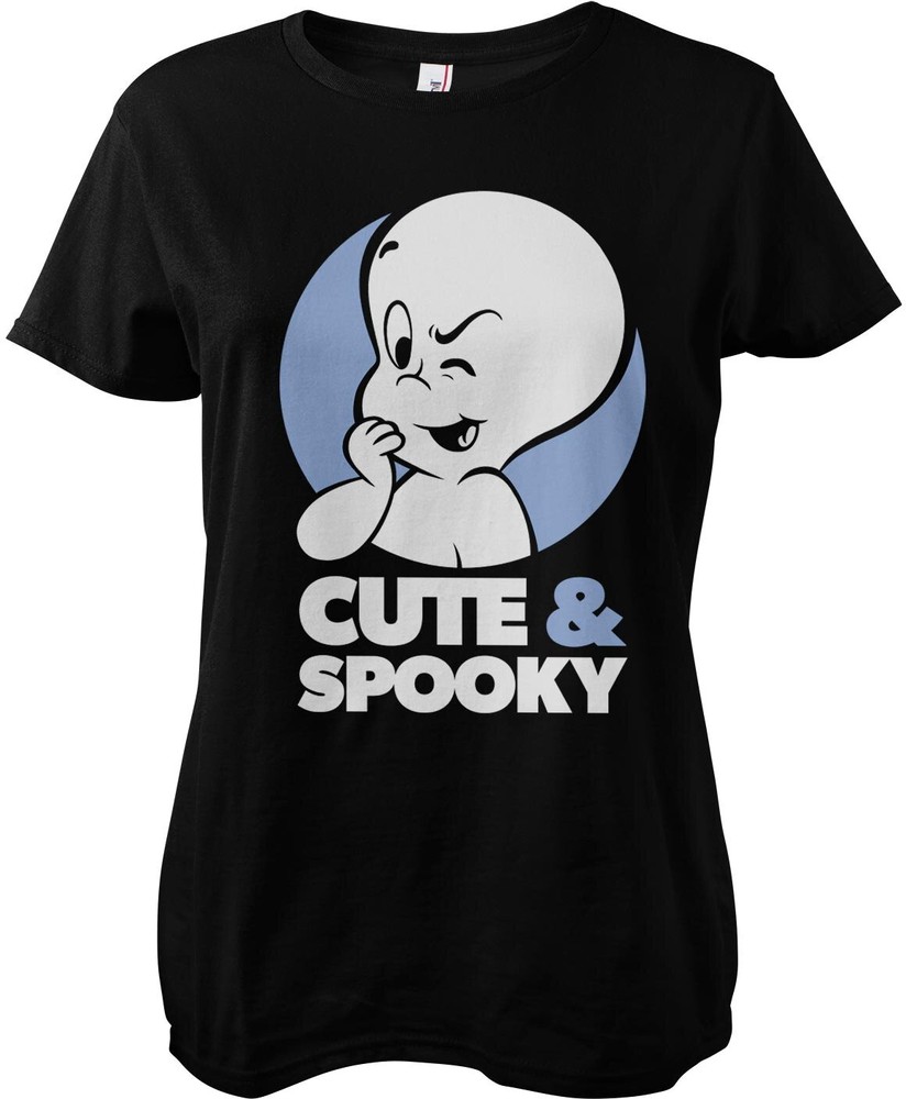 Casper The Friendly Ghost Cute & Spooky Girly Tee Damen T-Shirt Schwarz - Damen