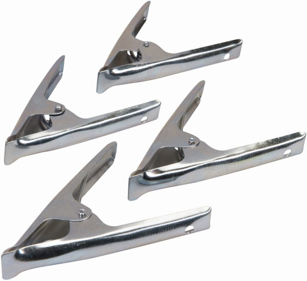Silverline Zwingen Federzwingen, 4er-Pckg. 70 mm Backenöffnung