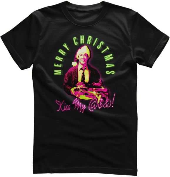 Lampoon's Christmas T-Shirt Merry-Kiss My @$&! WB-1-LCV012