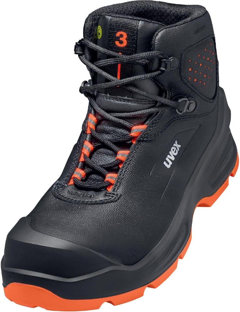 Uvex Sicherheitsschuh Stiefel 6873 Schwarz S3 - Herren / Unisex