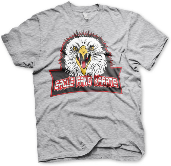 Cobra Kai Eagle Fang Karate T-Shirt Heather-Grey