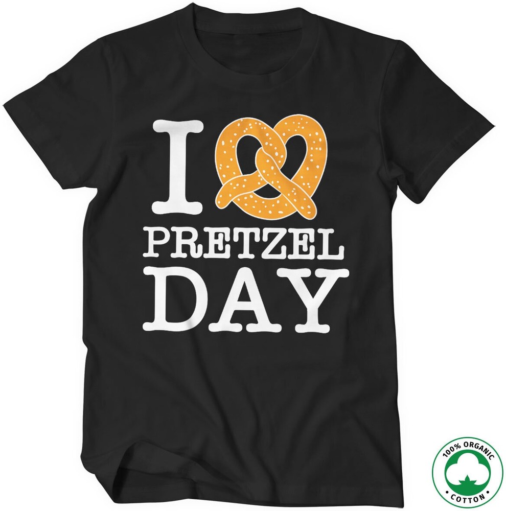 The Office I Love Pretzel Day Organic T-Shirt Schwarz - Herren / Unisex