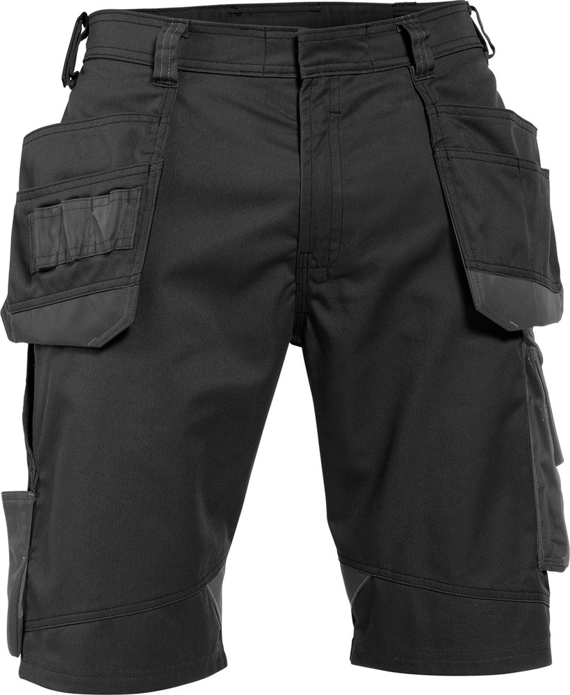 Dassy Arbeitsshorts mit Holstertaschen Bionic PESCO63 Schwarz/Anthrazitgrau - Herren / Unisex