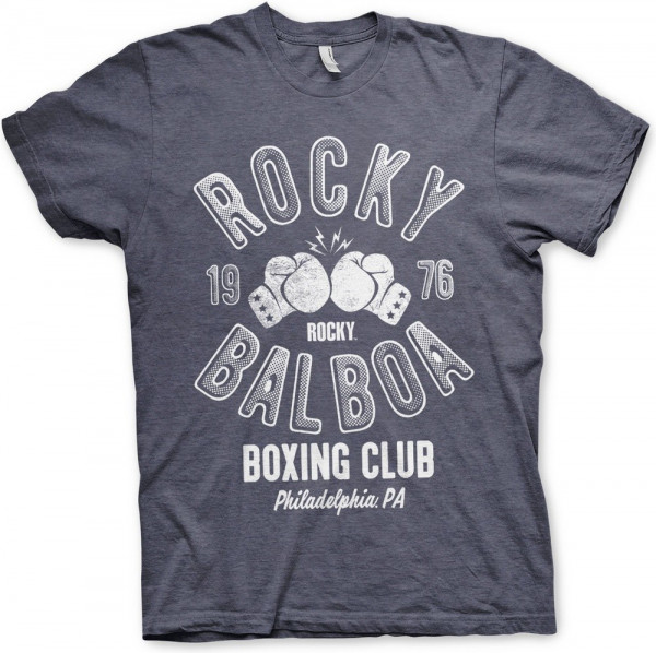 Rocky Balboa Boxing Club T-Shirt Navy-Heather