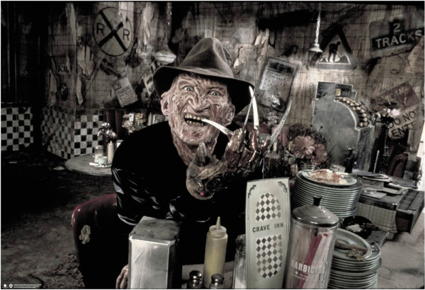 A Nightmare On Elm Street Freddy Krueger Party Poster Multicolor