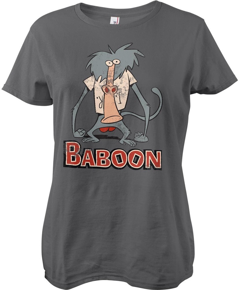 I Am Weasel - Baboon Girly Tee Damen T-Shirt Darkgrey - Damen