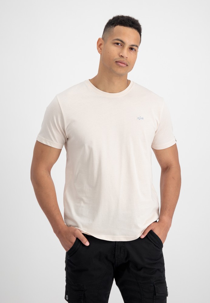 Alpha Industries Unisex EMB T-Shirt Jet Stream White | T-Shirts / Tops | Men  | Lifestyle
