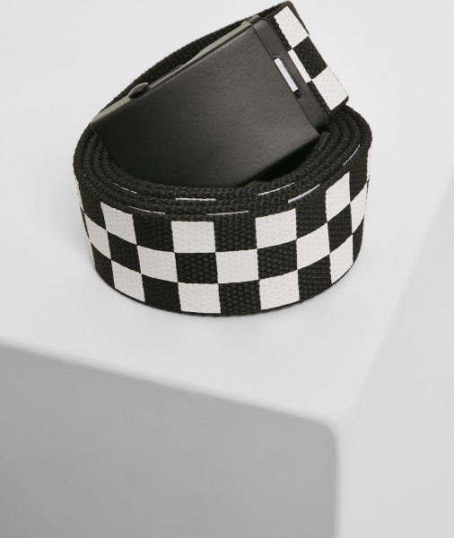 Urban Classics Belt Adjustable Checker Belt Black/White