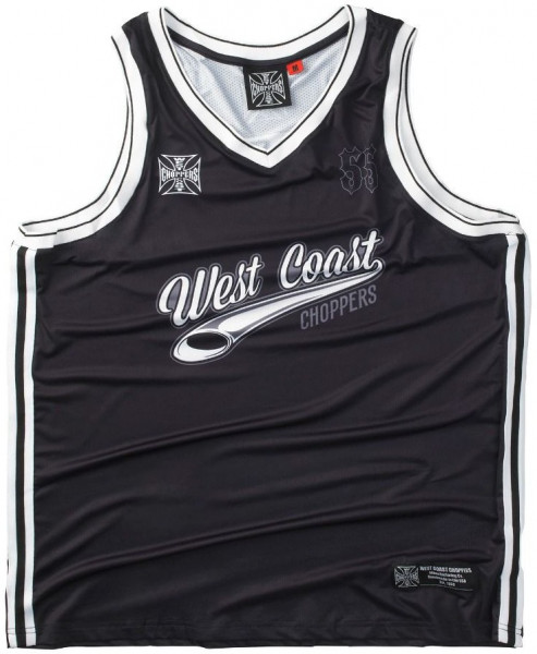 WCC West Coast Choppers Basketball Jersey 55 - Black