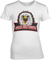 Cobra Kai Eagle Fang Karate Girly Tee Damen T-Shirt White Cobra Kai Eagle Fang Karate Girly Tee Damen T-Shirt White