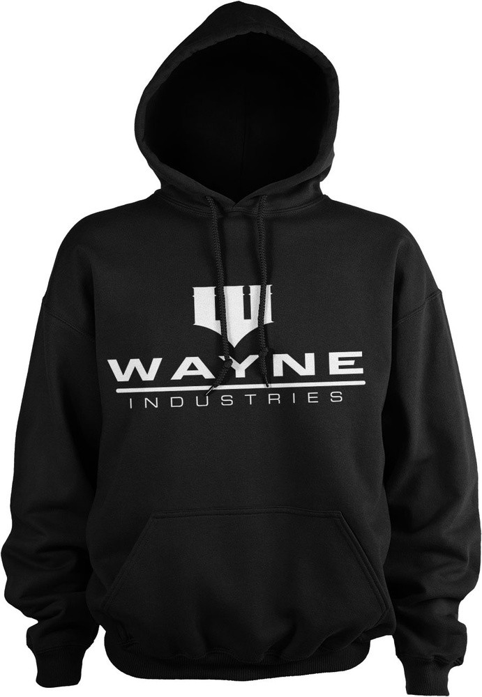 Batman Wayne Industries Logo Hoodie Schwarz - Herren / Unisex
