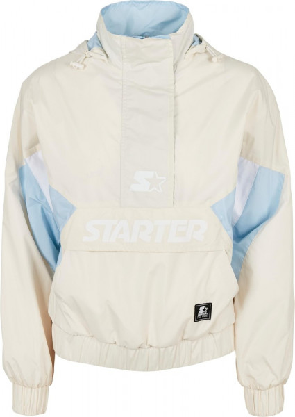 Starter Black Label Damen Ladies Damen Westen Halfzip Jacken Lifestyle | Icewaterblue / | Palewhite/ Colorblock Windbreaker 