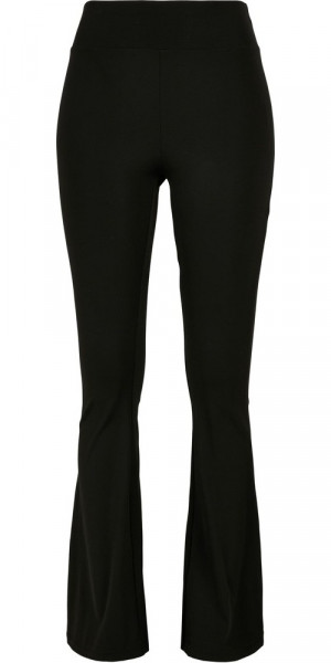 Urban Classics Damen Ladies Recycled High Waist Flared Leggings Black