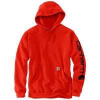 Carhartt Sleeve Logo Hooded Sweatshirt Currant Heather