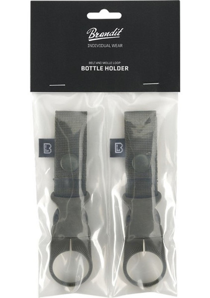 Brandit Herren Befestigung Belt and Molle Loop Bottle Holder 2 Pack Olive