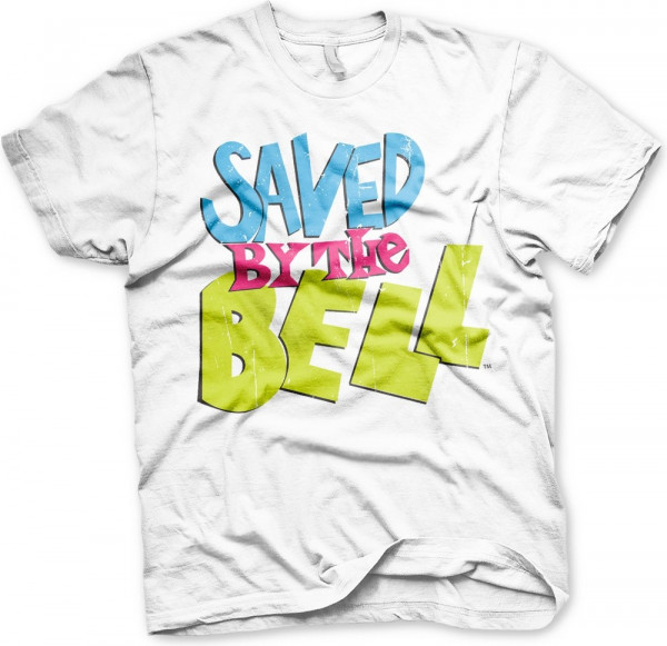 Saved By The Bell Distressed Logo T-Shirt White