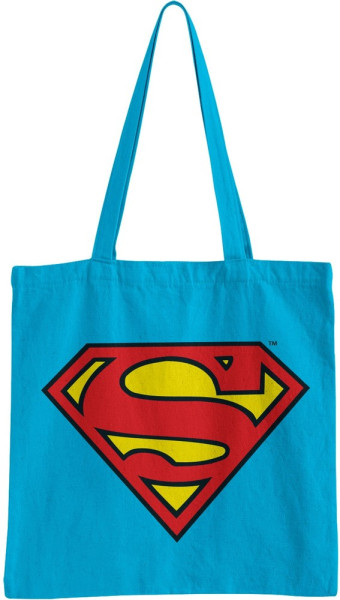 Superman Shield Tote Bag Tragetasche Turkos